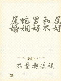 属蛇男和属兔女婚姻好不好