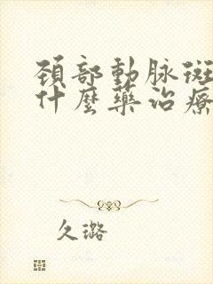 颈部动脉斑块用什么药治疗最好