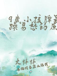 9岁小孩脾气暴躁易怒的原因