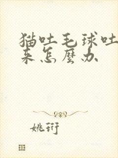 猫吐毛球吐不出来怎么办