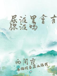 尿液里会有前列腺液吗