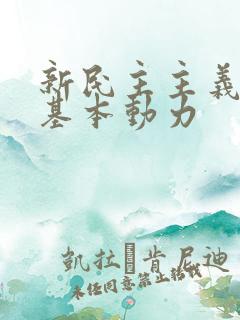 新民主主义革命基本动力