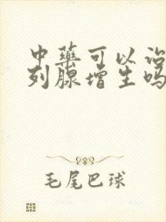 中药可以治疗前列腺增生吗