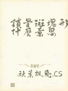 锁骨斑块形成是什么意思