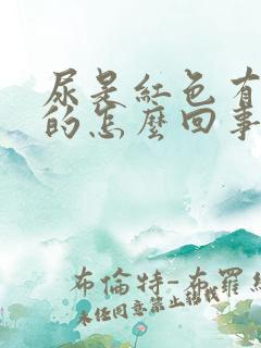 尿是红色有点疼的怎么回事