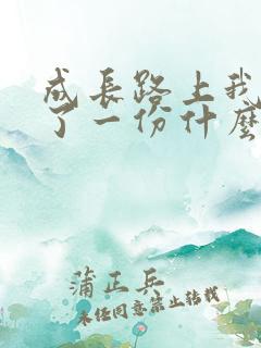 成长路上我又多了一份什么作文600字