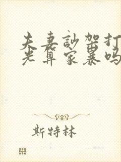 夫妻吵架打个耳光算家暴吗