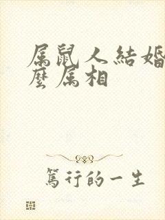 属鼠人结婚忌什么属相