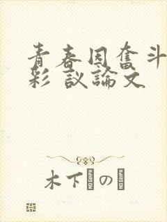 青春因奋斗而精彩 议论文