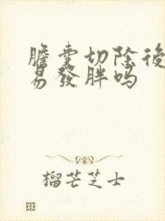 胆囊切除后人容易发胖吗