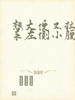 想大便又拉不出来左侧小腹隐隐作痛