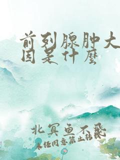 前列腺肿大的原因是什么