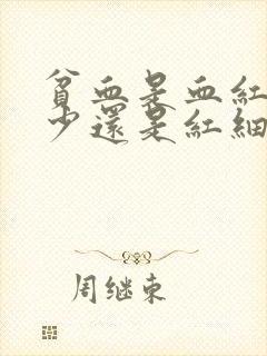 贫血是血红蛋白少还是红细胞少