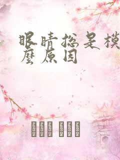 眼睛总是模糊什么原因