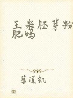 玉米胚芽粉能减肥吗