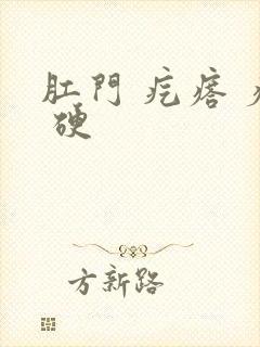 肛门 疙瘩 疼 硬