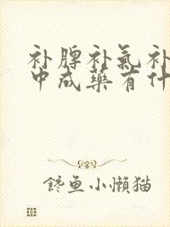 补脾补气补肾的中成药有什么