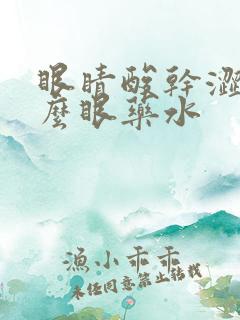 眼睛酸干涩用什么眼药水