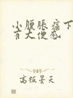 小腹胀痛下坠伴有大便感