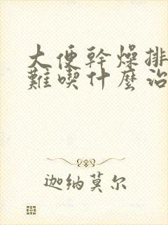 大便干燥排便困难吃什么治疗