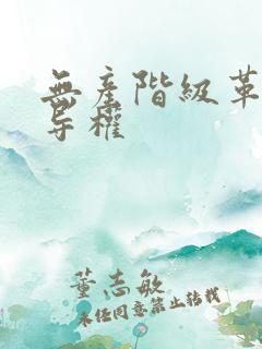 无产阶级革命领导权