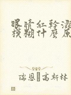 眼睛红干涩视力模糊什么原因引起的