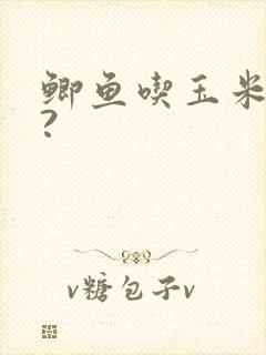 鲫鱼吃玉米粒吗?