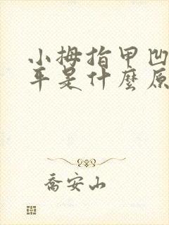 小拇指甲凹凸不平是什么原因