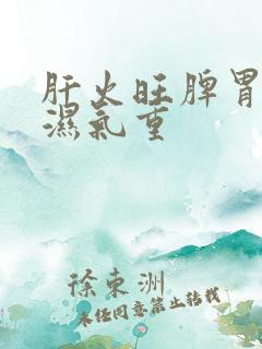 肝火旺脾胃虚弱湿气重