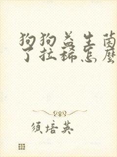 狗狗益生菌吃多了拉稀怎么办