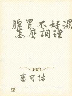 脾胃不好湿气重 怎么调理