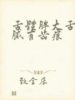 舌体胖大舌苔黄腻有齿痕