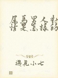 属马男人对待感情是怎样的