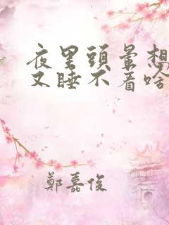 夜里头晕想睡但又睡不着啥原因