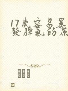 17岁容易暴躁发脾气的原因