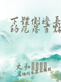 下体侧边长硬硬的疙瘩有点疼怎么回事