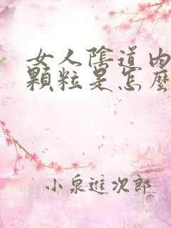 女人阴道内有小颗粒是怎么回事