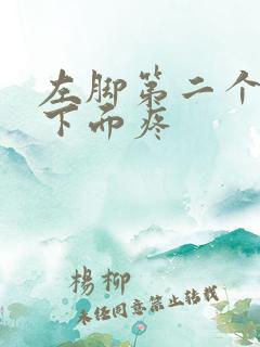 左脚第二个脚趾下面疼