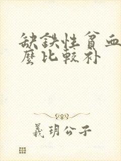 缺铁性贫血吃什么比较补