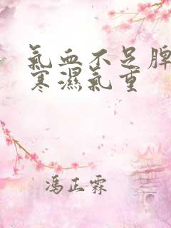 气血不足脾胃虚寒湿气重