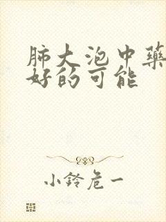 肺大泡中药治疗好的可能