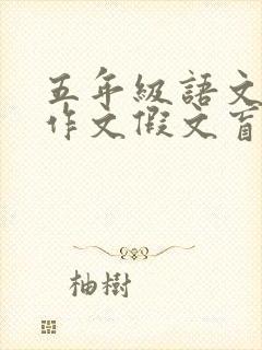 五年级语文下册作文假文盲