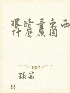 眼睛看东西模糊什么原因