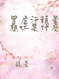 冒虚汗头晕恶心想吐是什么原因