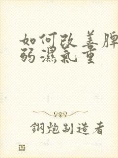 如何改善脾胃虚弱湿气重