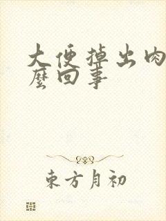 大便掉出肉球怎么回事