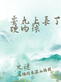 睾丸上长了一个硬肉球