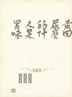 男人的尿黄 有味是什么回事