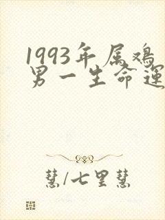 1993年属鸡男一生命运怎么样