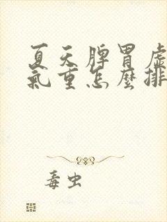 夏天脾胃虚弱湿气重怎么排湿最有效